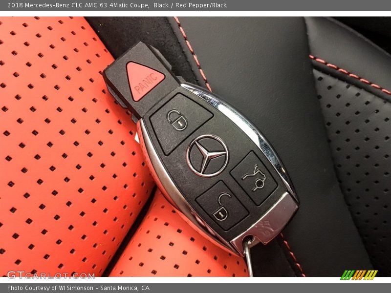 Black / Red Pepper/Black 2018 Mercedes-Benz GLC AMG 63 4Matic Coupe