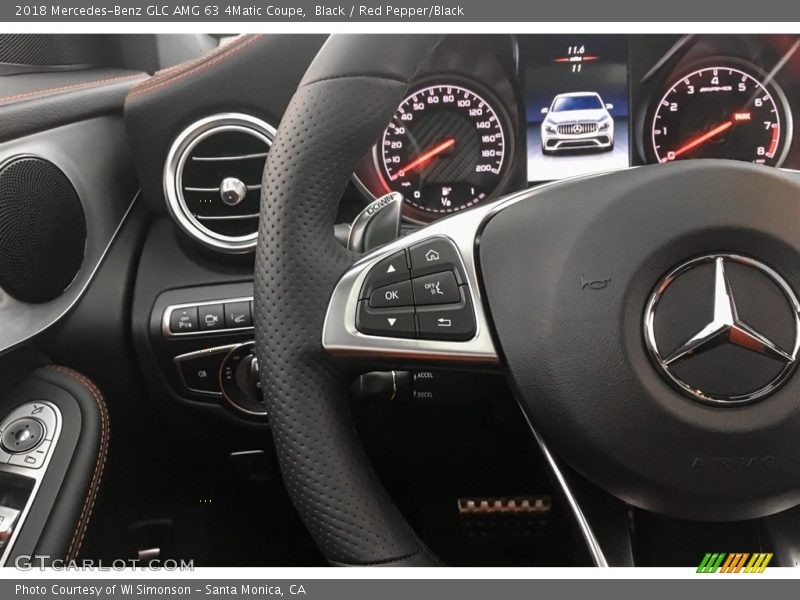 Black / Red Pepper/Black 2018 Mercedes-Benz GLC AMG 63 4Matic Coupe