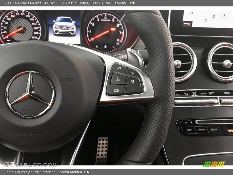 Black / Red Pepper/Black 2018 Mercedes-Benz GLC AMG 63 4Matic Coupe