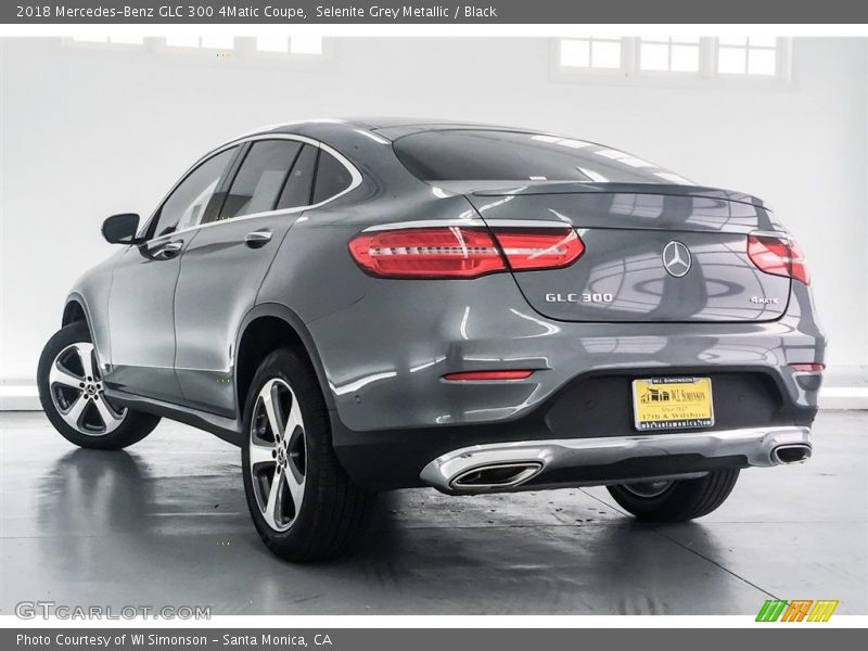 Selenite Grey Metallic / Black 2018 Mercedes-Benz GLC 300 4Matic Coupe