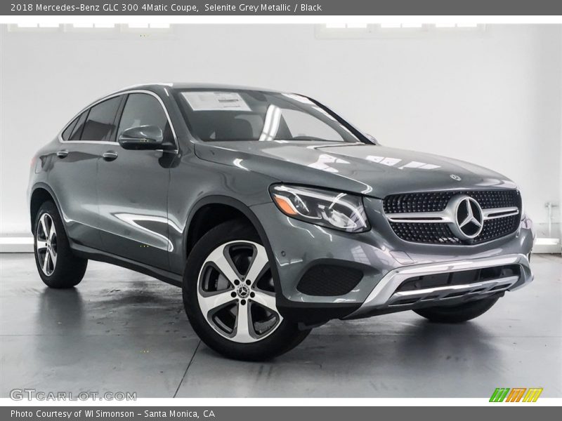 Selenite Grey Metallic / Black 2018 Mercedes-Benz GLC 300 4Matic Coupe