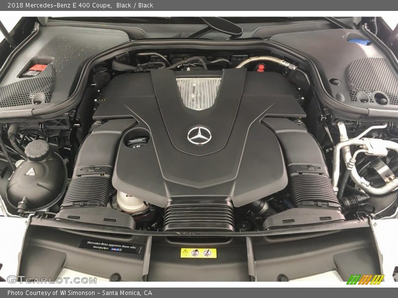 Black / Black 2018 Mercedes-Benz E 400 Coupe