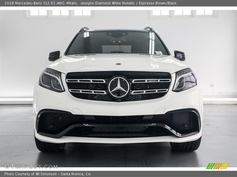 designo Diamond White Metallic / Espresso Brown/Black 2018 Mercedes-Benz GLS 63 AMG 4Matic