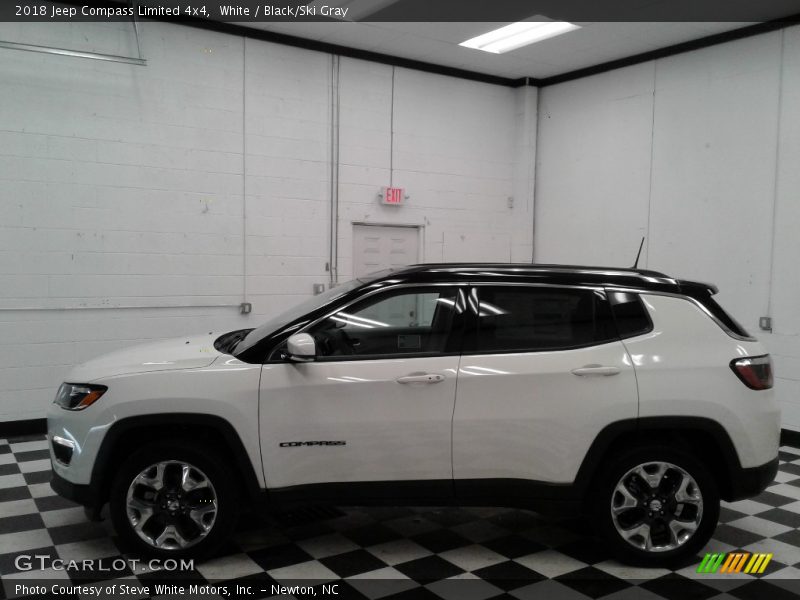White / Black/Ski Gray 2018 Jeep Compass Limited 4x4