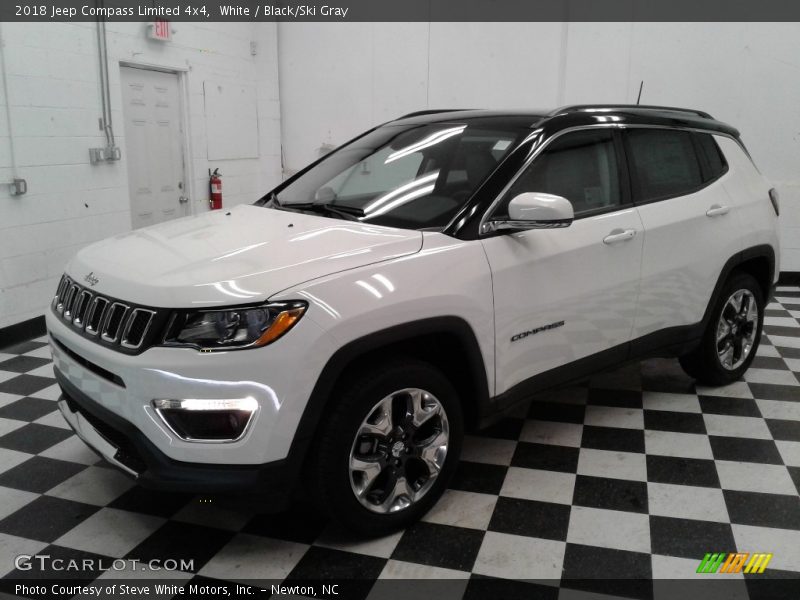 White / Black/Ski Gray 2018 Jeep Compass Limited 4x4