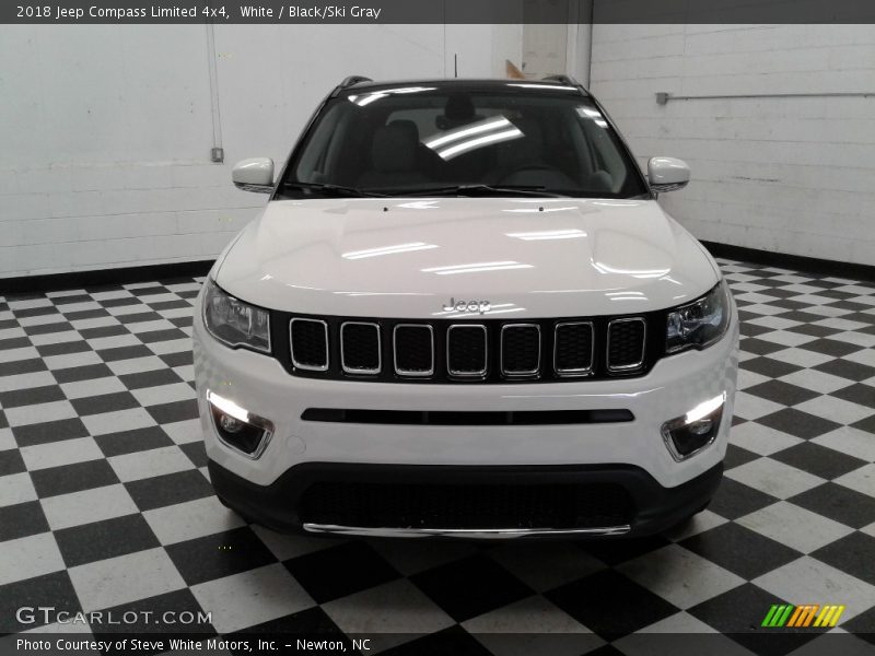 White / Black/Ski Gray 2018 Jeep Compass Limited 4x4