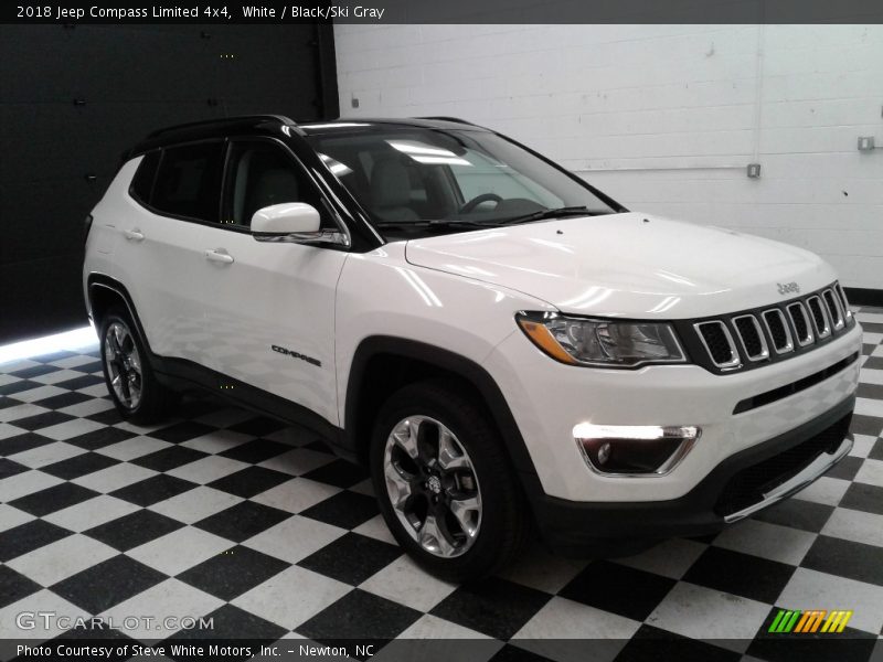 White / Black/Ski Gray 2018 Jeep Compass Limited 4x4