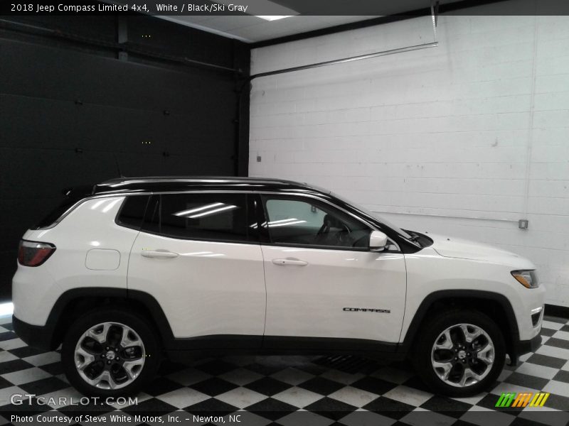 White / Black/Ski Gray 2018 Jeep Compass Limited 4x4