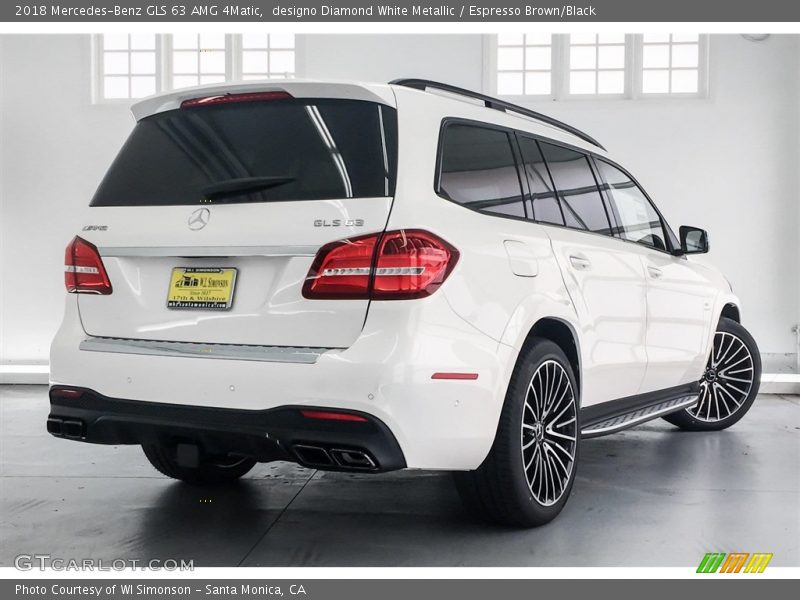 designo Diamond White Metallic / Espresso Brown/Black 2018 Mercedes-Benz GLS 63 AMG 4Matic