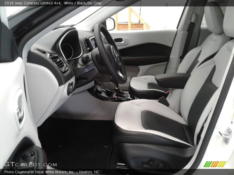 White / Black/Ski Gray 2018 Jeep Compass Limited 4x4