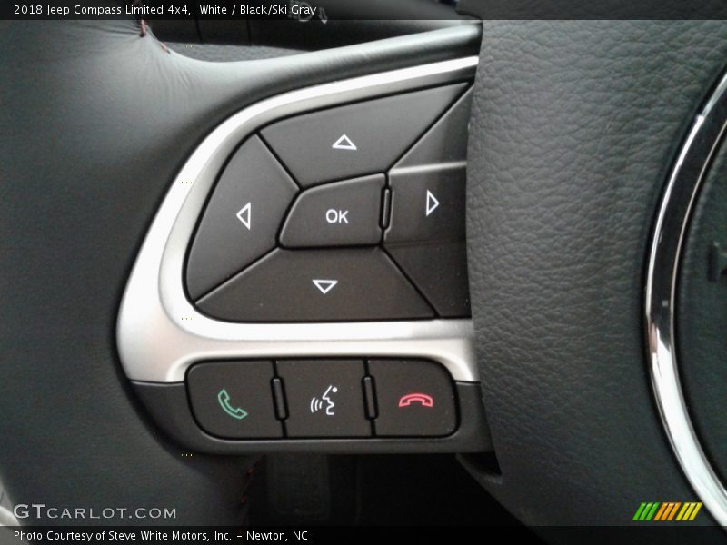 White / Black/Ski Gray 2018 Jeep Compass Limited 4x4