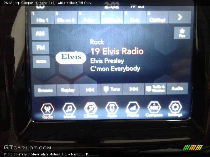 White / Black/Ski Gray 2018 Jeep Compass Limited 4x4