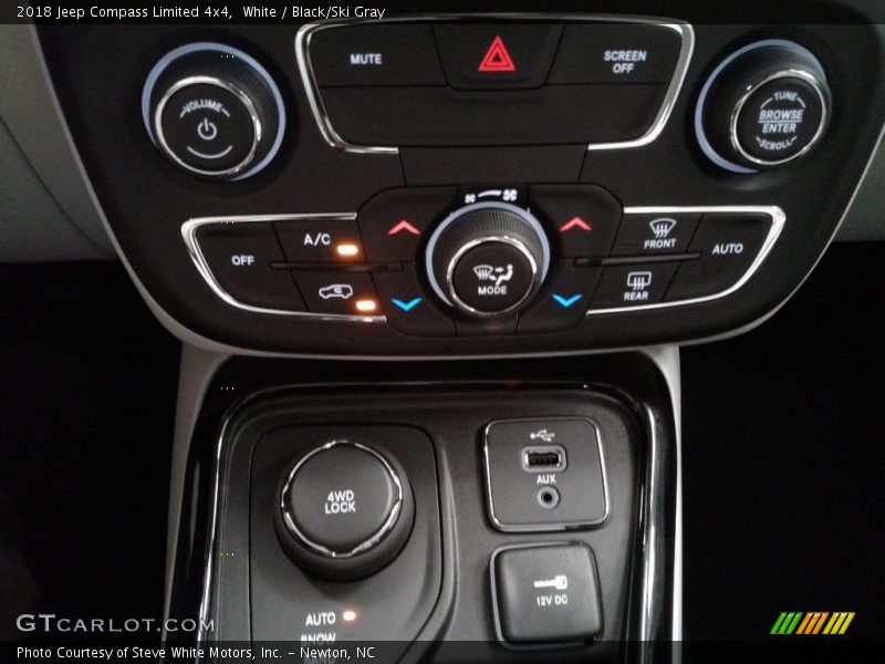 White / Black/Ski Gray 2018 Jeep Compass Limited 4x4