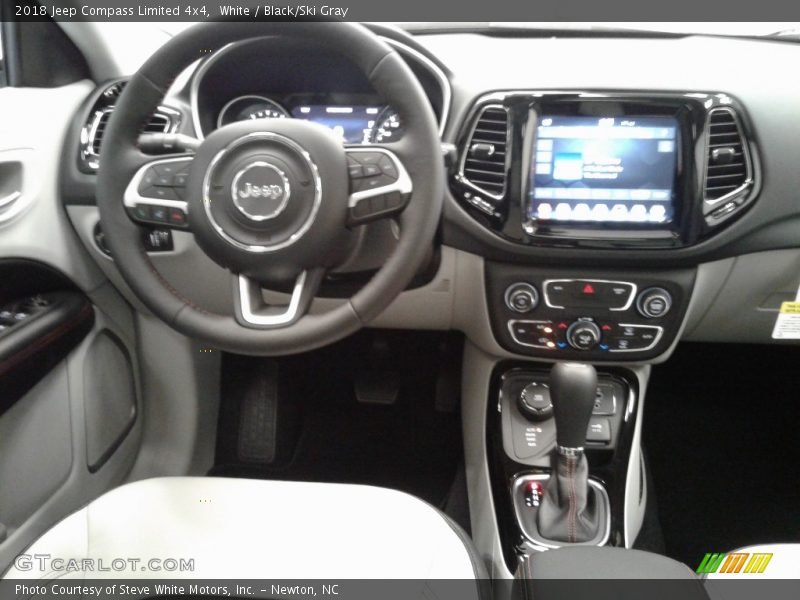 White / Black/Ski Gray 2018 Jeep Compass Limited 4x4