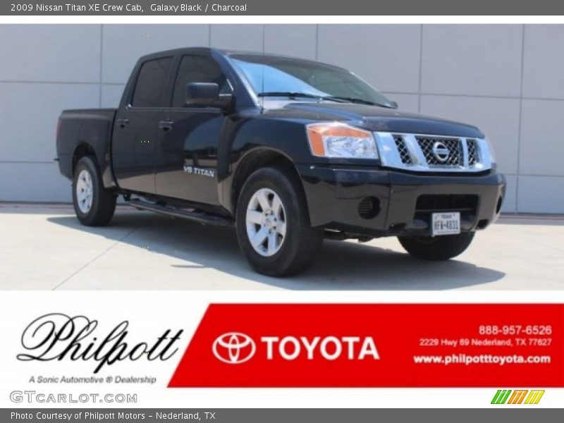 Galaxy Black / Charcoal 2009 Nissan Titan XE Crew Cab