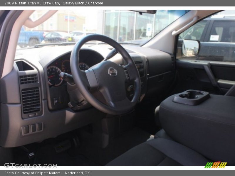 Galaxy Black / Charcoal 2009 Nissan Titan XE Crew Cab