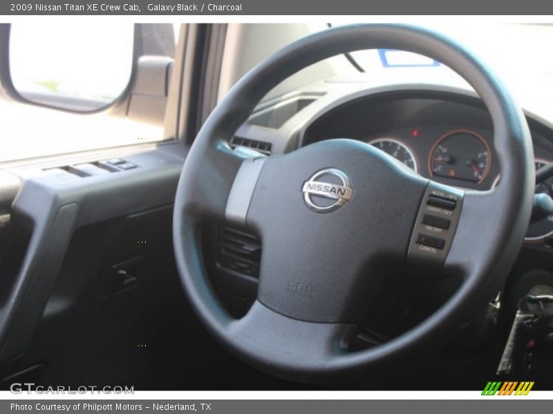 Galaxy Black / Charcoal 2009 Nissan Titan XE Crew Cab