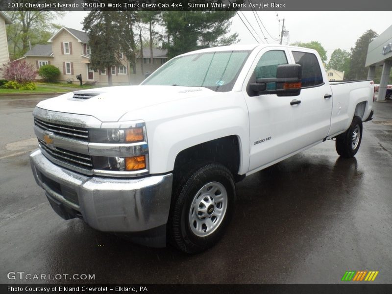 Summit White / Dark Ash/Jet Black 2018 Chevrolet Silverado 3500HD Work Truck Crew Cab 4x4