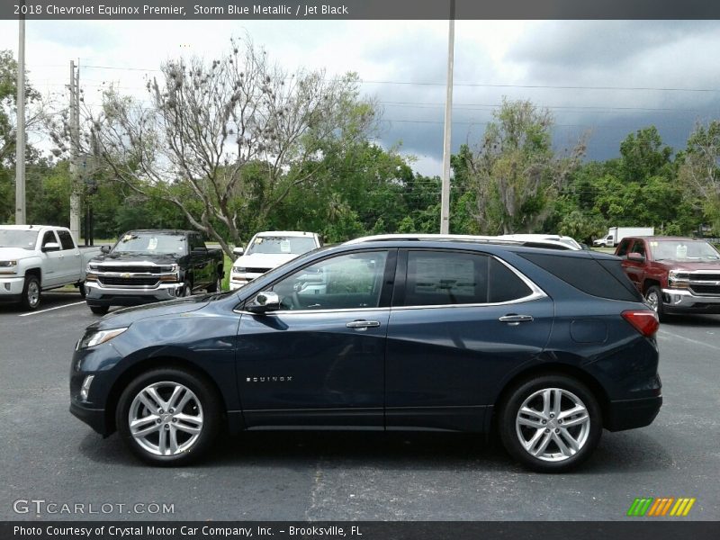 Storm Blue Metallic / Jet Black 2018 Chevrolet Equinox Premier