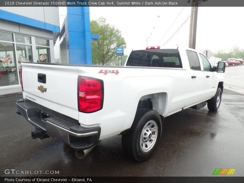 Summit White / Dark Ash/Jet Black 2018 Chevrolet Silverado 3500HD Work Truck Crew Cab 4x4