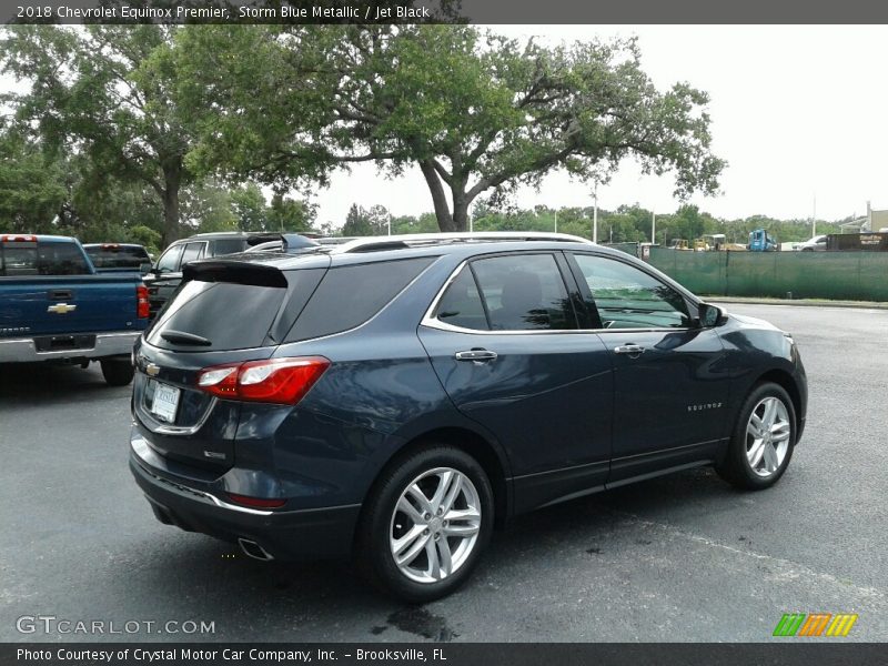 Storm Blue Metallic / Jet Black 2018 Chevrolet Equinox Premier