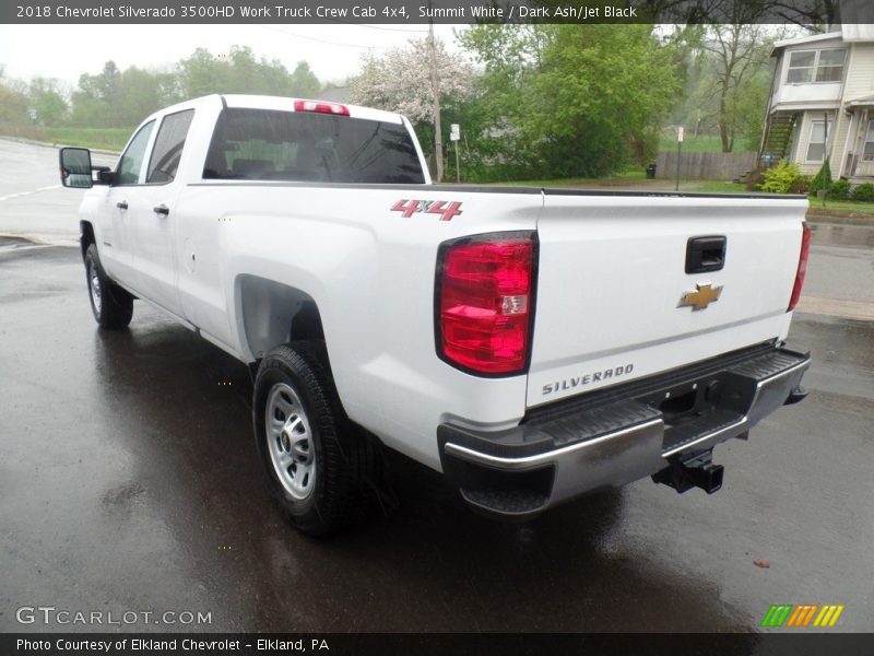 Summit White / Dark Ash/Jet Black 2018 Chevrolet Silverado 3500HD Work Truck Crew Cab 4x4