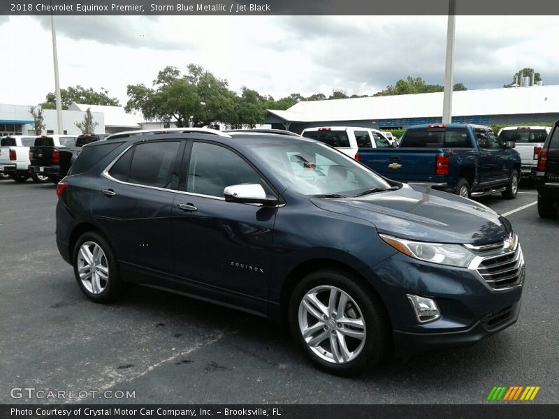 Storm Blue Metallic / Jet Black 2018 Chevrolet Equinox Premier