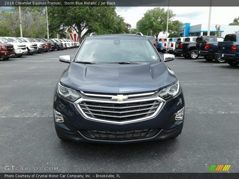 Storm Blue Metallic / Jet Black 2018 Chevrolet Equinox Premier