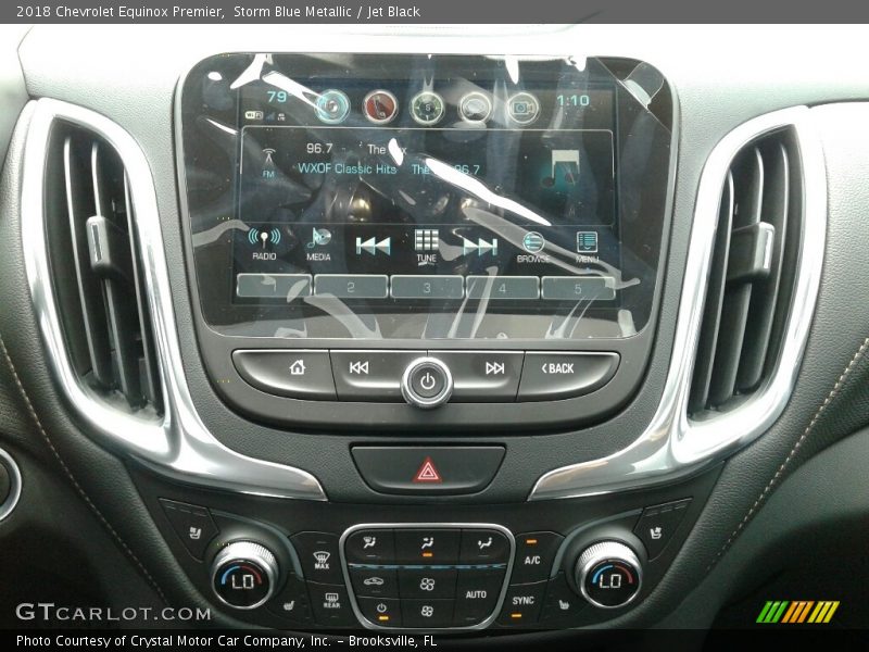 Storm Blue Metallic / Jet Black 2018 Chevrolet Equinox Premier
