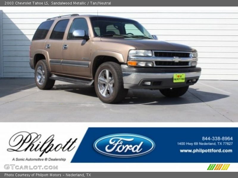 Sandalwood Metallic / Tan/Neutral 2003 Chevrolet Tahoe LS