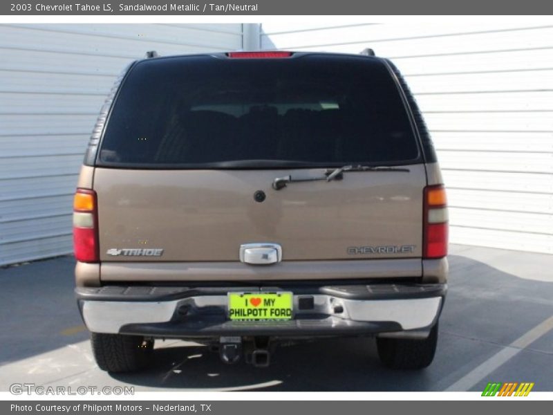 Sandalwood Metallic / Tan/Neutral 2003 Chevrolet Tahoe LS