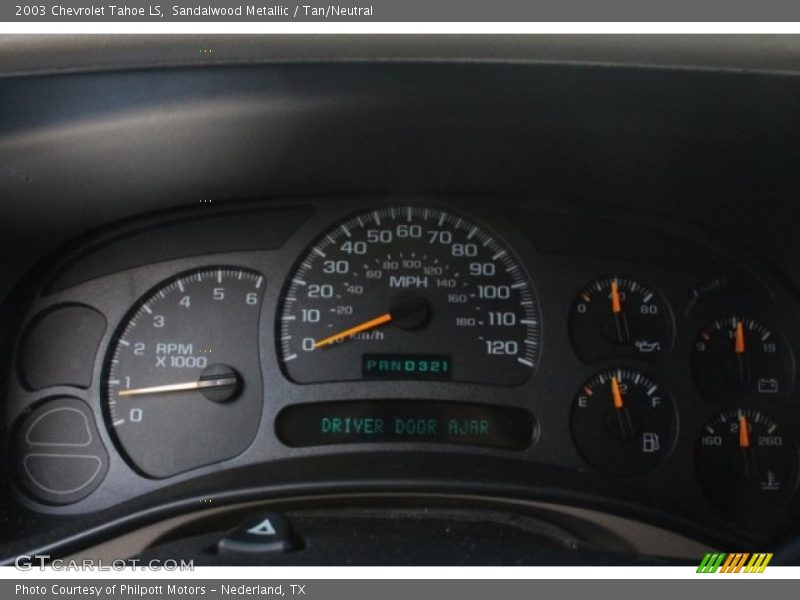 Sandalwood Metallic / Tan/Neutral 2003 Chevrolet Tahoe LS