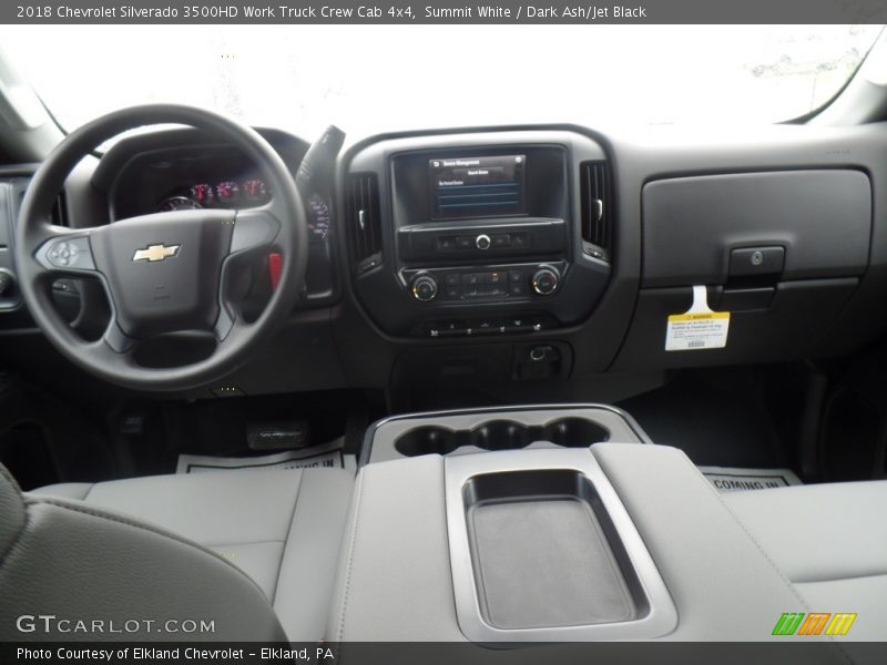 Summit White / Dark Ash/Jet Black 2018 Chevrolet Silverado 3500HD Work Truck Crew Cab 4x4
