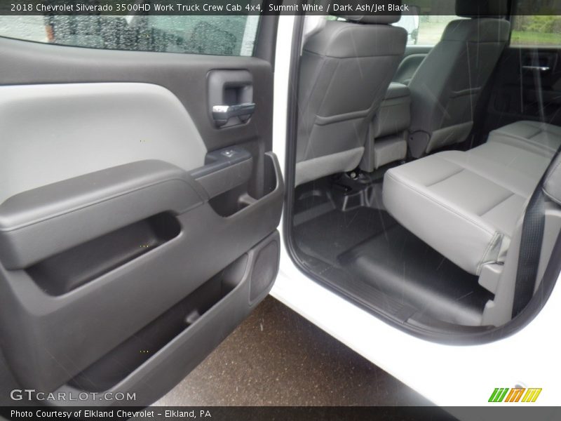 Summit White / Dark Ash/Jet Black 2018 Chevrolet Silverado 3500HD Work Truck Crew Cab 4x4