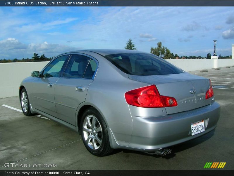 Brilliant Silver Metallic / Stone 2005 Infiniti G 35 Sedan