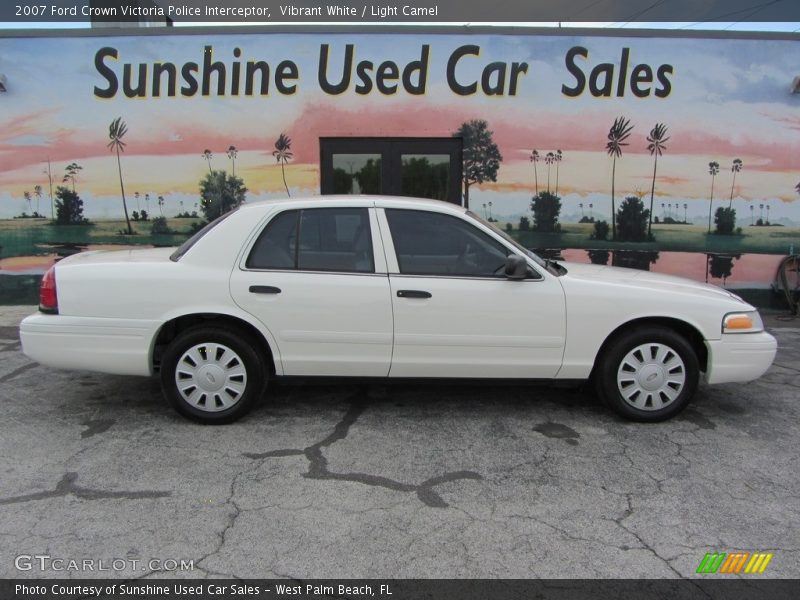 Vibrant White / Light Camel 2007 Ford Crown Victoria Police Interceptor