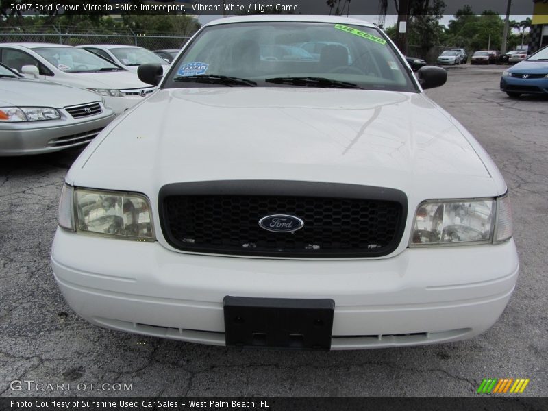 Vibrant White / Light Camel 2007 Ford Crown Victoria Police Interceptor