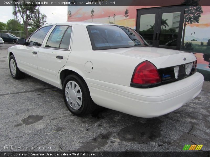 Vibrant White / Light Camel 2007 Ford Crown Victoria Police Interceptor