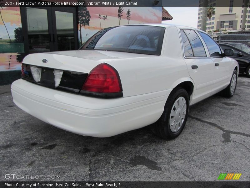 Vibrant White / Light Camel 2007 Ford Crown Victoria Police Interceptor
