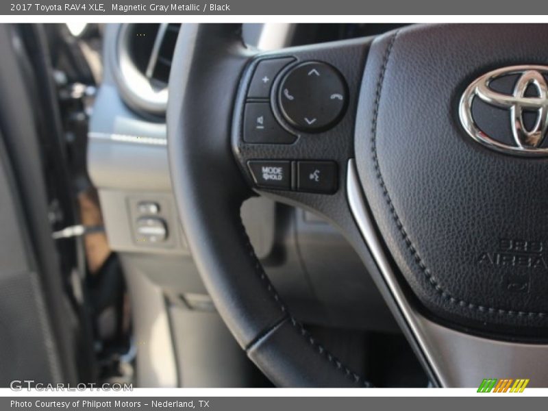 Magnetic Gray Metallic / Black 2017 Toyota RAV4 XLE
