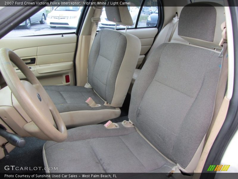 Vibrant White / Light Camel 2007 Ford Crown Victoria Police Interceptor