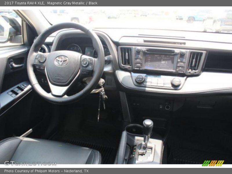 Magnetic Gray Metallic / Black 2017 Toyota RAV4 XLE