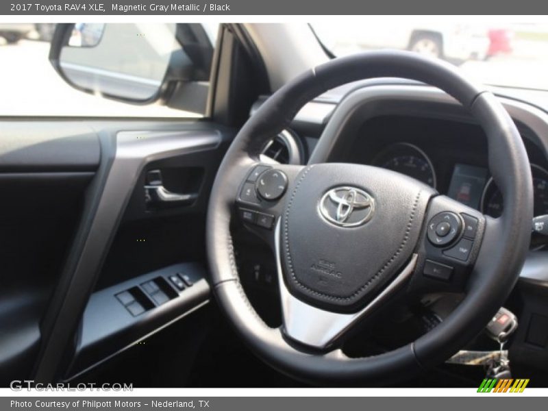 Magnetic Gray Metallic / Black 2017 Toyota RAV4 XLE