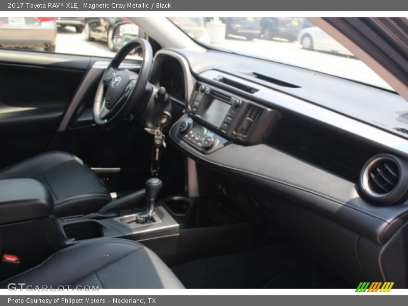Magnetic Gray Metallic / Black 2017 Toyota RAV4 XLE
