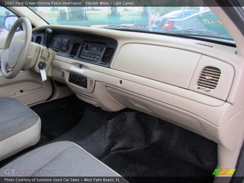 Vibrant White / Light Camel 2007 Ford Crown Victoria Police Interceptor