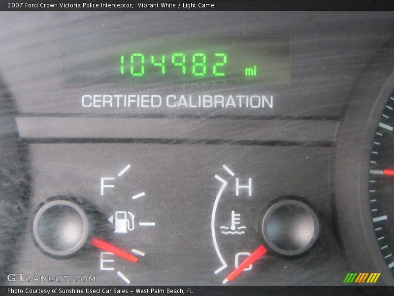 Vibrant White / Light Camel 2007 Ford Crown Victoria Police Interceptor