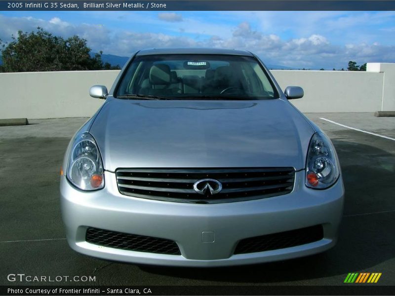 Brilliant Silver Metallic / Stone 2005 Infiniti G 35 Sedan