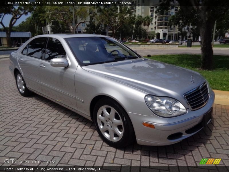 Brilliant Silver Metallic / Charcoal 2004 Mercedes-Benz S 500 4Matic Sedan