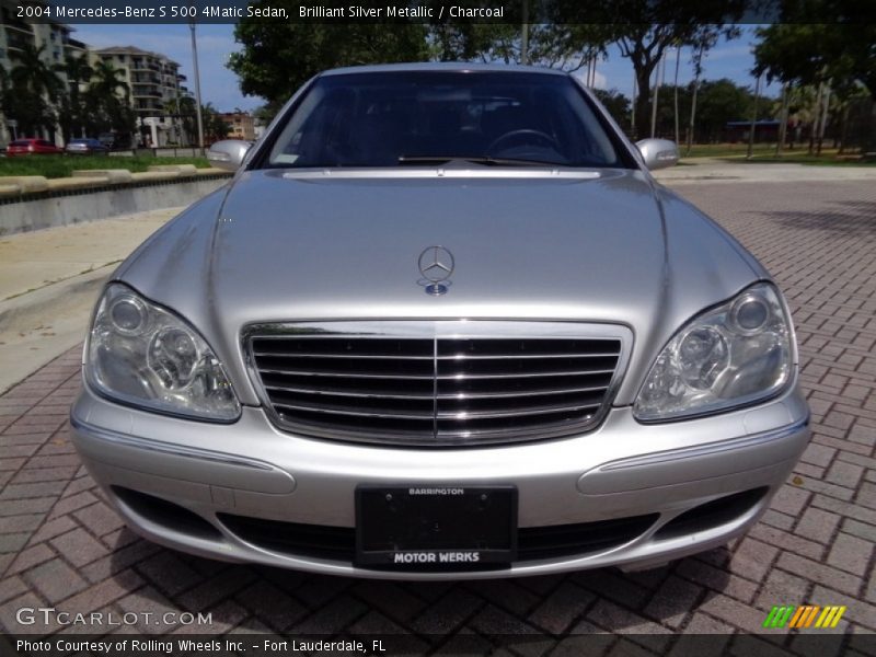 Brilliant Silver Metallic / Charcoal 2004 Mercedes-Benz S 500 4Matic Sedan