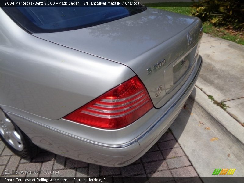 Brilliant Silver Metallic / Charcoal 2004 Mercedes-Benz S 500 4Matic Sedan